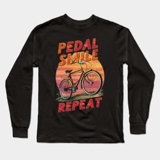 Pedal, Smile, Repeat - Bike Month Long Sleeve T-Shirt